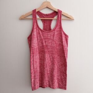 Lululemon Swiftly Tech Tank Top Heathered Cranberry Red Size 4